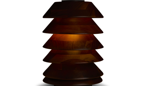 10" Thin Tower Walnut Design